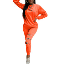 Load image into Gallery viewer, Casual Personalized Zipper Solid Color 2PC Set (CL11984)
