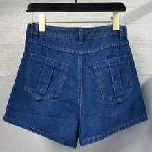 Load image into Gallery viewer, A- line High Waist Irregular Denim Skirt Shorts（CL11692）
