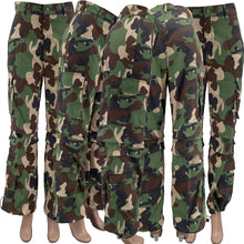 Load image into Gallery viewer, Camouflage Multi-pocket Zipper Loose Cargo Cuff Pants (CL11830)
