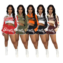 Load image into Gallery viewer, Motorcycle style detachable jacket short skirt 2PC set (CL11947)
