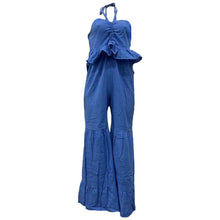 Load image into Gallery viewer, Halter Neck Wrapped Multi-layered Bamboo Women&#39;s Jumpsuit (CL11855)
