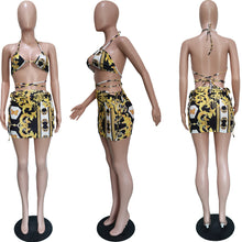 Load image into Gallery viewer, Pattern Printed Swimsuit Set (CL11791)
