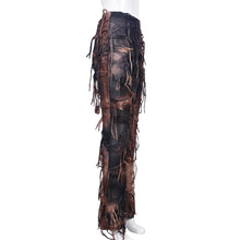 Load image into Gallery viewer, Street Cool Tie-Dyed Tassel Beggar Dress European and American Casual Pants for Women(CL11782)
