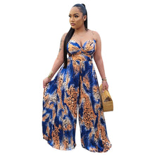 Load image into Gallery viewer, Printed Drawstring Pleated Jumpsuit (CL11784)
