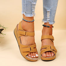 Load image into Gallery viewer, Roman Style Velcro Wedge Outdoor Beach Sandals（SL8437）
