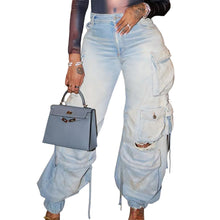 Load image into Gallery viewer, Three-Dimensional Multi-Pocket Retro Casual Jeans（CL11739）
