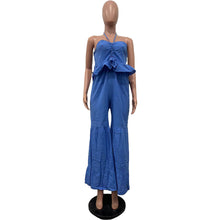 Load image into Gallery viewer, Halter Neck Wrapped Multi-layered Bamboo Women&#39;s Jumpsuit (CL11855)
