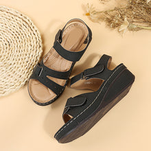 Load image into Gallery viewer, Roman Style Velcro Wedge Outdoor Beach Sandals（SL8437）
