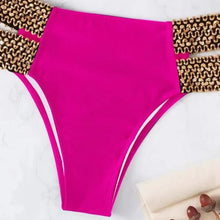 Load image into Gallery viewer, Wave Edge Split Hollow-out Swimsuit Two-Piece Set（CL11619）
