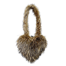 Load image into Gallery viewer, Crossbody Heart Bag Imitation Raccoon Fur Fur Plush Bag (BG8175)
