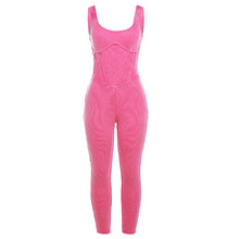 Load image into Gallery viewer, High Waist Tight Thread Sleeveless Casual Sports Jumpsuit（CL11800）
