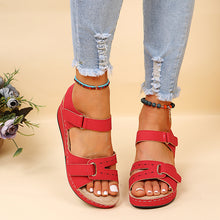 Load image into Gallery viewer, Roman Style Velcro Wedge Outdoor Beach Sandals（SL8437）
