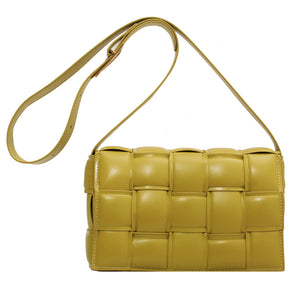 Plaid Pu Soft Surface Women's Woven Bag（BG8169)