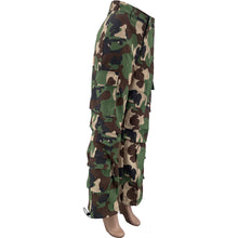 Load image into Gallery viewer, Camouflage Multi-pocket Zipper Loose Cargo Cuff Pants (CL11830)
