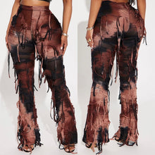 Load image into Gallery viewer, Street Cool Tie-Dyed Tassel Beggar Dress European and American Casual Pants for Women(CL11782)
