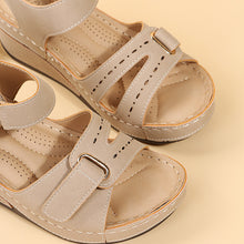 Load image into Gallery viewer, Roman Style Velcro Wedge Outdoor Beach Sandals（SL8437）
