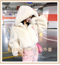 Load image into Gallery viewer, Fur hooded coat (CL12055)
