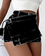 Load image into Gallery viewer, A- line High Waist Irregular Denim Skirt Shorts（CL11692）
