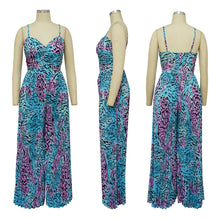 Load image into Gallery viewer, Printed Drawstring Pleated Jumpsuit (CL11784)
