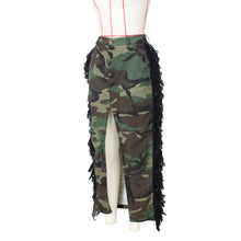 Load image into Gallery viewer, Camo Wash Water Su High Split Skirt (CL11818)
