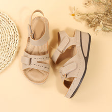 Load image into Gallery viewer, Roman Style Velcro Wedge Outdoor Beach Sandals（SL8437）
