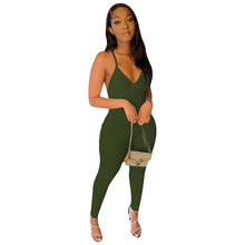 Load image into Gallery viewer, Ribbed Suspenders Backless Slim Fit Jumpsuit（CL11829）
