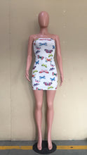 Load image into Gallery viewer, Butterfly Print Sleeveless Wrap Dress (CL11803)
