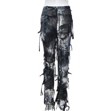 Load image into Gallery viewer, Street Cool Tie-Dyed Tassel Beggar Dress European and American Casual Pants for Women(CL11782)
