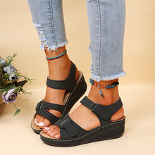 Load image into Gallery viewer, Roman Style Velcro Wedge Outdoor Beach Sandals（SL8437）
