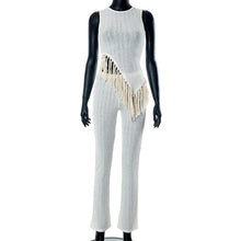 Load image into Gallery viewer, Irregular Tassel Sleeveless Casual Suit(CL11828)
