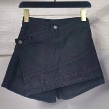 Load image into Gallery viewer, A- line High Waist Irregular Denim Skirt Shorts（CL11692）
