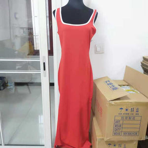 Wholesale women sexy pure color halter dress（CL8588)