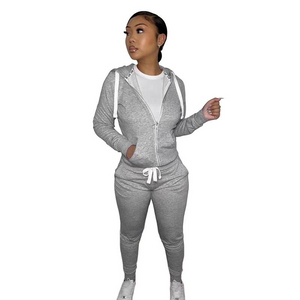 Wholesale plush sweater sports and leisure two-piece suit 2PC（CL9499）