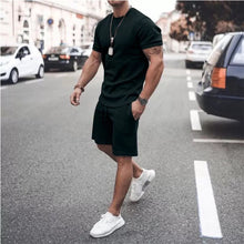 Load image into Gallery viewer, Wholesale casual men&#39;s two-piece short sleeve shorts（ML8076）
