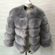 Load image into Gallery viewer, Wholesale round neck short imitation fox fur grass coat women&#39;s wear（CL9461）
