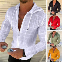 Load image into Gallery viewer, Wholesale men&#39;s casual slim fit hooded cardigan（ML8073）
