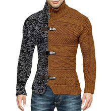 Load image into Gallery viewer, Wholesale color matching leather buckle long sleeve knitted cardigan（ML8115）
