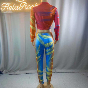 Wholesale printed tight sportswear（CL9153）