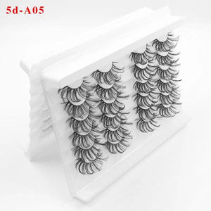 Wholesale 24 pairs of 5D long imitation mink hair, 25 mm thick false eyelashes（EY8026）
