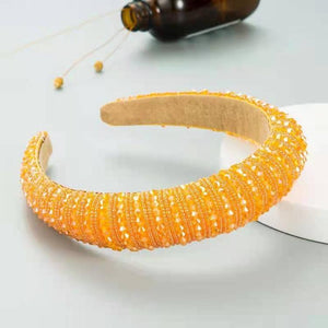 Wholesale women's fashion wide brim crystal headband（A0066）