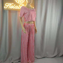 Load image into Gallery viewer, Wholesale colorful leisure striped women&#39;s wear 2PC（CL9125）
