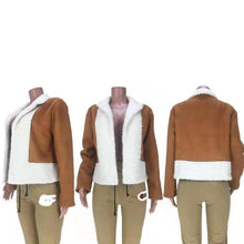Load image into Gallery viewer, Wholesale women&#39;s winter fur stitching short cotton jacket（CL8468）
