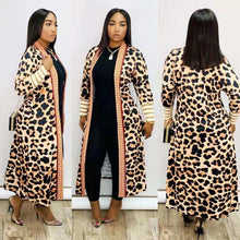 Load image into Gallery viewer, Printed Thickening Lip Leopard Print Nylon Long Coat（CL10981）
