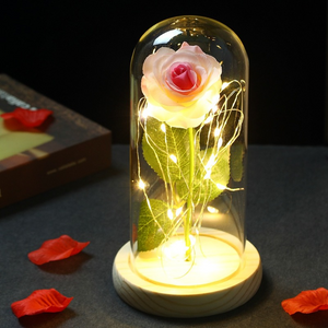 Wholesale simulation rose LED lamp decoration gifts（A0126）