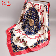 Load image into Gallery viewer, Carriage Printed Satin Scarf （A0155）
