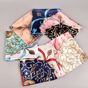 Carriage Printed Satin Scarf （A0155）