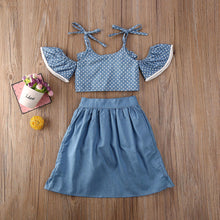 Load image into Gallery viewer, Polka Dot Sling Top Drawstring Swallowtail Dress Suit (TL8025)
