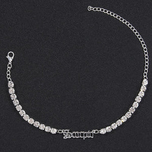 Wholesale new stainless steel constellation ankle chain（A0101)