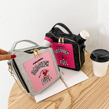 Load image into Gallery viewer, Laser Sequined Embroidered Letter Oiler Crossbody Bag (BG8141)
