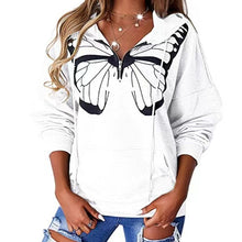 Load image into Gallery viewer, Casual Patchwork Printed Loose Hooded Sweater for Women (Cl10751)
